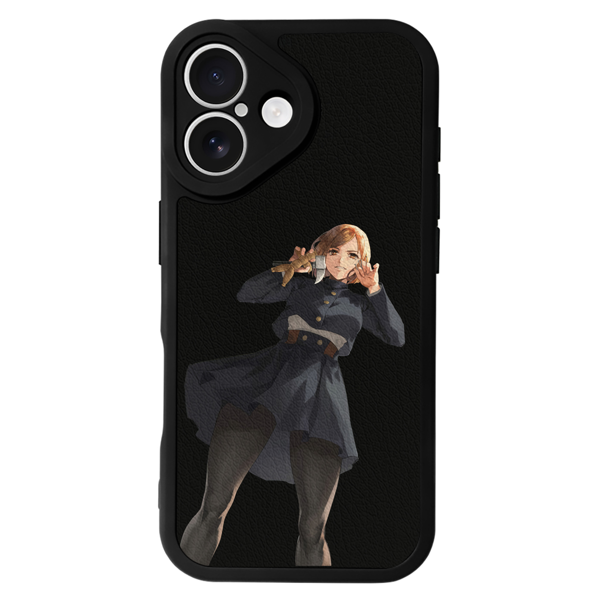 （画像用） 呪術廻戦 Jujutsu Kaisen 【iPhone 16シリーズ対応】シリコンスマホケース（レザー調） 材質：シリコン
